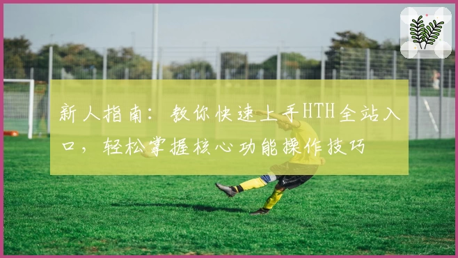 新人指南：教你快速上手HTH全站入口，轻松掌握核心功能操作技巧